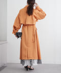 NICE CLAUP / OLIVE des OLIVE OUTLET(ナイスクラップ  / オリーブ デ オリーブ アウトレット) 【春の新作】【WEB限定】ボリューム袖トレンチコート