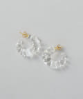 BEARDSLEY(ビアズリー) 《Petite A》ガラスクロワッサンピアス