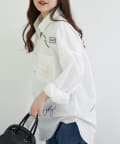 NICE CLAUP / OLIVE des OLIVE OUTLET(ナイスクラップ  / オリーブ デ オリーブ アウトレット) 【RMAF】色々刺しゅうシャツ