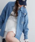 NICE CLAUP / OLIVE des OLIVE OUTLET(ナイスクラップ  / オリーブ デ オリーブ アウトレット) 【RMAF】色々刺しゅうシャツ