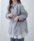 NICE CLAUP / OLIVE des OLIVE OUTLET(ナイスクラップ  / オリーブ デ オリーブ アウトレット) 【RMAF】色々刺しゅうシャツ