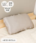 3COINS(スリーコインズ) 《シルク100％》シルク枕カバー大きめ：50×70cm／and us
