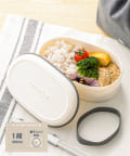 3COINS(スリーコインズ) 《電子レンジ対応》ホーロー風ランチボックス1段