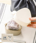 3COINS(スリーコインズ) 《電子レンジ対応》わっぱ風おにぎり弁当箱2段