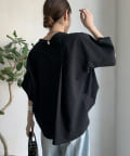 DOUDOU(ドゥドゥ) 【WEB限定/完売カラー再追加！】シルバーモチーフスキッパーブラウス