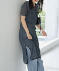 OUTLET(アウトレット) 【Kastane】レースフラワー半袖ワンピース