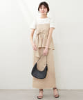 natural couture(ナチュラルクチュール) osono2WAYビスチェ付きスカート