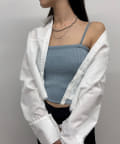-goocy-(グーシー) 【６色展開】Wストラップキャミ