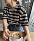 DISCOAT(ディスコート) 《大好評につき予約受付中！》【＠chihiro___315企画】アソートランダムボーダードロストTシャツ《ユニセックス/WEB限定》