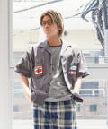 OUTLET(アウトレット) 【Kastane】【WHIMSIC】ワッペン付きオープンカラーシャツ
