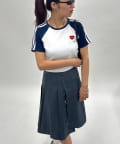 OUTLET(アウトレット) 【WHO'S WHO gallery】【SLOPPY】ハートラインTEE