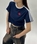 OUTLET(アウトレット) 【WHO'S WHO gallery】【SLOPPY】ハートラインTEE