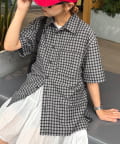 CIAOPANIC TYPY(チャオパニックティピー) 【UNISEX】ポコポコチェック半袖シャツ