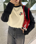 CIAOPANIC(チャオパニック) ワンポイント刺繍サーマルラグランロンT