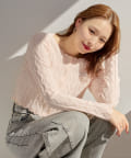 Chico(チコ) 【完売カラーWEB限定再販】スカラップクルーカーディガン