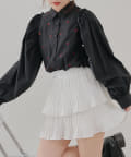 NICE CLAUP / OLIVE des OLIVE OUTLET(ナイスクラップ  / オリーブ デ オリーブ アウトレット) 【春の新作】チェリー刺しゅうブラウス
