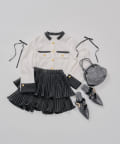 NICE CLAUP / OLIVE des OLIVE OUTLET(ナイスクラップ  / オリーブ デ オリーブ アウトレット) 【@re._mi23セレクト/Web限定】配色ツイードジャケット