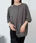 OUTLET(アウトレット) 【RAY CASSIN】ピグメントダメージルーズTシャツ