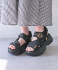 OLIVE des OLIVE(オリーブ デ オリーブ) 【S/M/Lサイズ展開】バックル付きスポーツサンダル