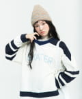 ear PAPILLONNER(イア パピヨネ) 【MISU A BARBE(ミスアバルブ）】SKIER/SKATER TOP/ロゴトップス