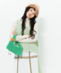 ear PAPILLONNER(イア パピヨネ) 【MISU A BARBE(ミスアバルブ）】NET BAG SQUARE/ミニバッグ