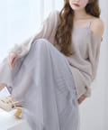 NICE CLAUP / OLIVE des OLIVE OUTLET(ナイスクラップ  / オリーブ デ オリーブ アウトレット) 【one after another】ニットセットワンピ