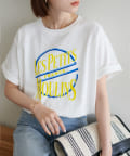 OUTLET(アウトレット) 【Discoat】ネオンプリントロゴTシャツ