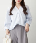 NICE CLAUP / OLIVE des OLIVE OUTLET(ナイスクラップ  / オリーブ デ オリーブ アウトレット) 【RMAF】【人気デザイン】後ろレースアップタケノコタックブラウス