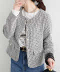 toshito 様ottod'ame 春服 アウター ツイード ジャケット misato select】ONOFF着れる春仕様のツイードジャケット