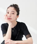 natural couture(ナチュラルクチュール) 袖口シアー強撚リブニット