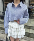 mline(エムライン) [mline]クロップドショートシャツ