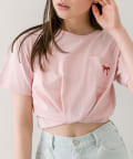 OLIVE des OLIVE(オリーブ デ オリーブ) 【WEB限定/リバイバル】リボン刺繍Tシャツ