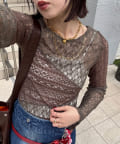 CIAOPANIC(チャオパニック) レースパネルシアートップス