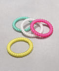 3COINS(スリーコインズ) ジップロック付コイルポニー