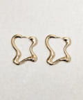 3COINS(スリーコインズ) ナミデザインメタルワンタッチピアス