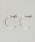 3COINS(スリーコインズ) クリアラメカーブピアス