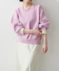 NICE CLAUP / OLIVE des OLIVE OUTLET(ナイスクラップ  / オリーブ デ オリーブ アウトレット) 【LARUTA】袖裏配色前後２WAYポリ畦ニット
