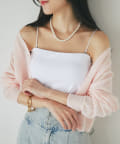 La boutique BonBon(ラブティックボンボン) 【人気スタッフmiki監修】2WAYペチカップキャミ/ミドル丈