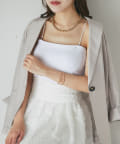 La boutique BonBon(ラブティックボンボン) 【人気スタッフmiki監修】2WAYペチカップキャミ/ロング丈