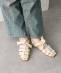 ear PAPILLONNER(イア パピヨネ) 《S・M・Lのサイズ展開》リボングルカサンダル【SUM1 STYLE(スミスタイル)】