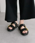 完売【定価¥23100】sum1 style 本革　バックルベルトサンダル 完売【定価¥23100】sum1 style 本革 バックルベルトサンダル
