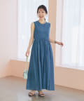 La boutique BonBon(ラブティックボンボン) 【お上品】シアーデニムワンピース