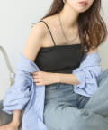 natural couture(ナチュラルクチュール) カップ付きベアキャミ