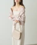 natural couture(ナチュラルクチュール) カップ付きカットソーキャミワンピース