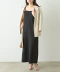 natural couture(ナチュラルクチュール) カップ付きカットソーキャミワンピース
