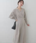 natural couture(ナチュラルクチュール) 【WEB限定】オープンネックレディワンピース