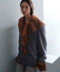 Pasterip(パセリ) Frill collar & gathering blouse SET