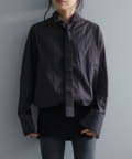 Pasterip(パセリ) Patterned tie shirt-dot