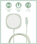 3COINS(スリーコインズ) マグネットワイヤレスチャージャー