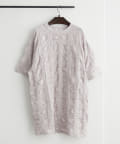 Remind me and forever(リマインドミーアンドフォーエバー) 【NAO】柔らかな凹凸素材が着心地◎カットワークレースBIGTシャツ